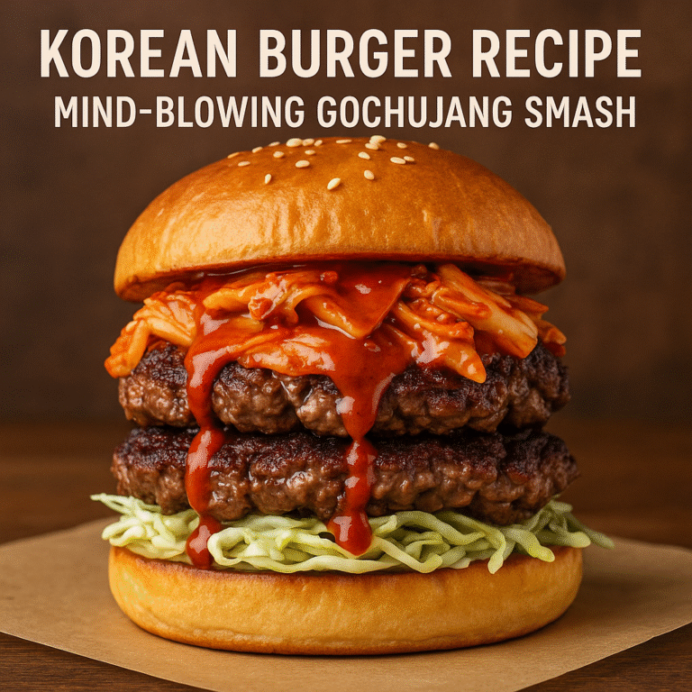Korean Burger Recipe – Mind-Blowing Gochujang Smash