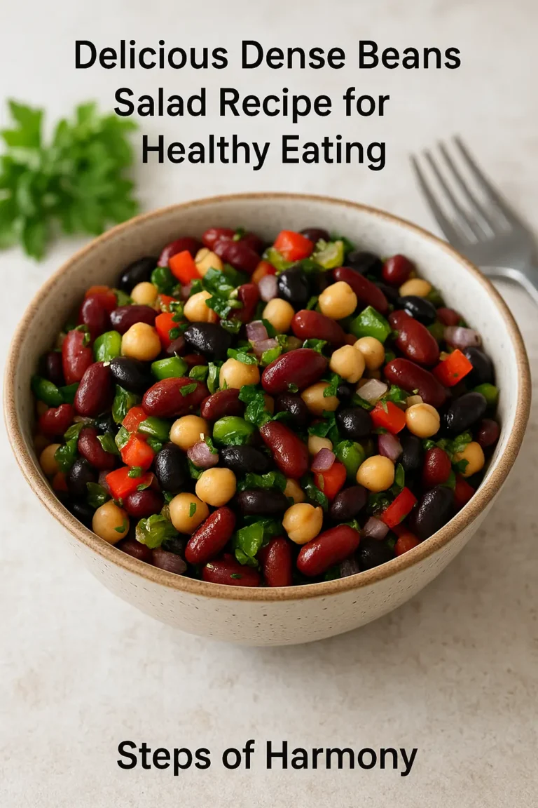 Delicious Dense Beans Salad Recipe for Healthy Eating